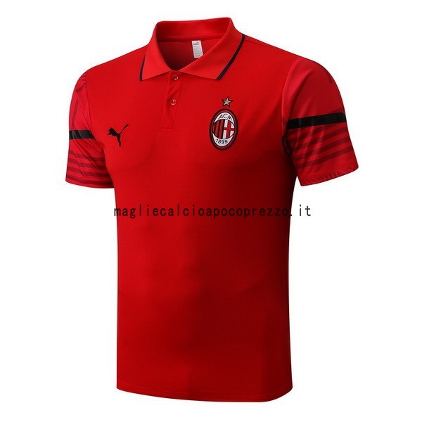 Polo AC Milan 2022 2023 Rosso Nero