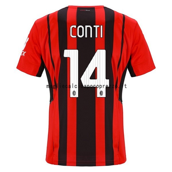 NO.14 Conti Prima Maglia AC Milan 2021 2022 Rosso
