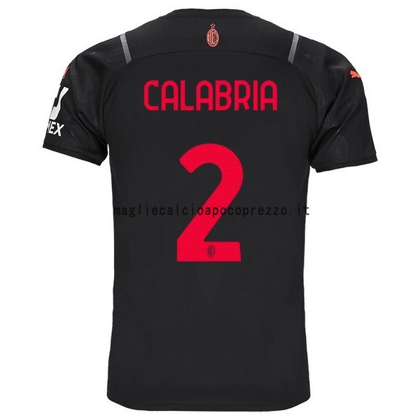 NO.2 Calabria Terza Maglia AC Milan 2021 2022 Nero