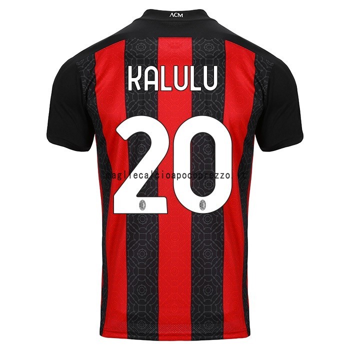 NO.20 Kalulu Prima Maglia AC Milan 2020 2021 Rosso