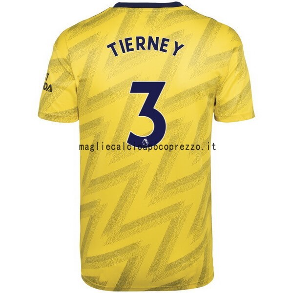 NO.3 Tierney Seconda Maglia Arsenal 2019 2020 Giallo