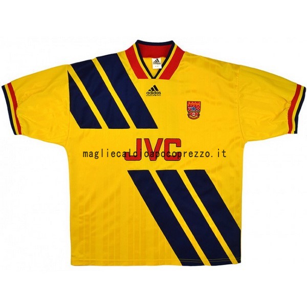 Seconda Maglia Arsenal Retro 1993 1994 Giallo