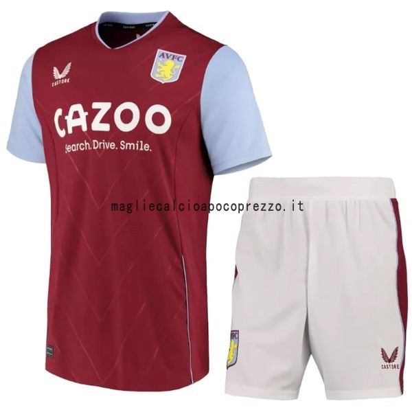 Prima Conjunto De Bambino Aston Villa 2022 2023 Rosso