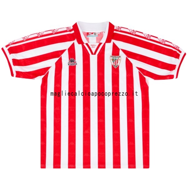 Prima Maglia Athletic Bilbao Retro 1995 1997 Rosso