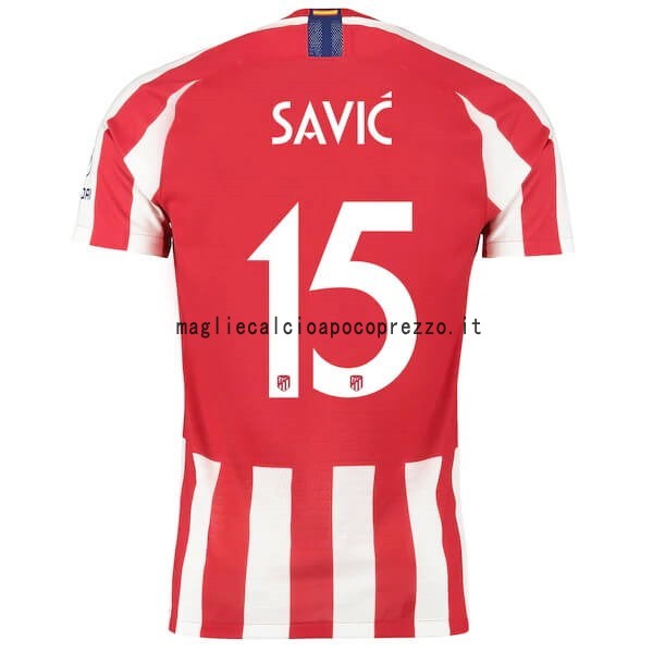 NO.15 Savic Prima Maglia Atlético Madrid 2019 2020 Rosso