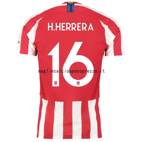NO.16 H. Herrera Prima Maglia Atlético Madrid 2019 2020 Rosso