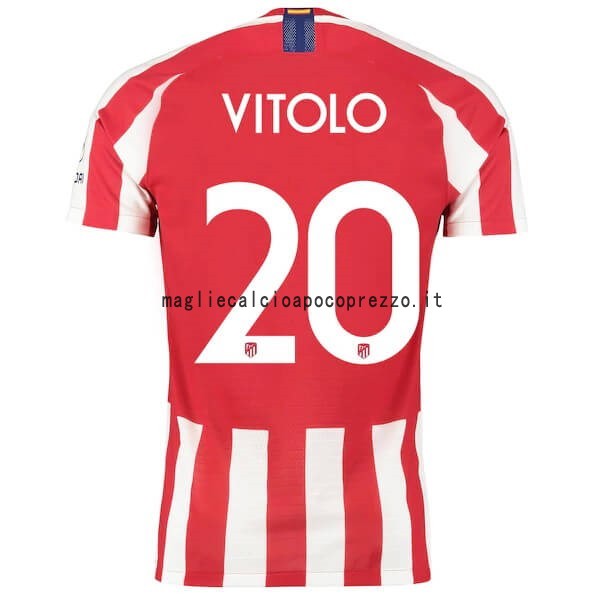 NO.20 Vitolo Prima Maglia Atlético Madrid 2019 2020 Rosso