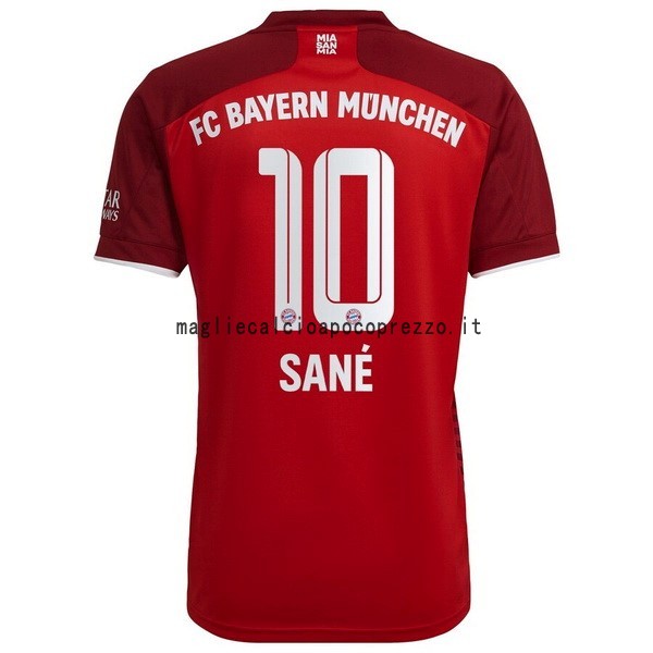 NO.10 Sané Prima Maglia Bayern München 2021 2022 Rosso