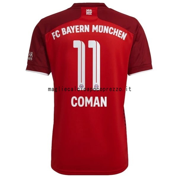 NO.11 Coman Prima Maglia Bayern München 2021 2022 Rosso