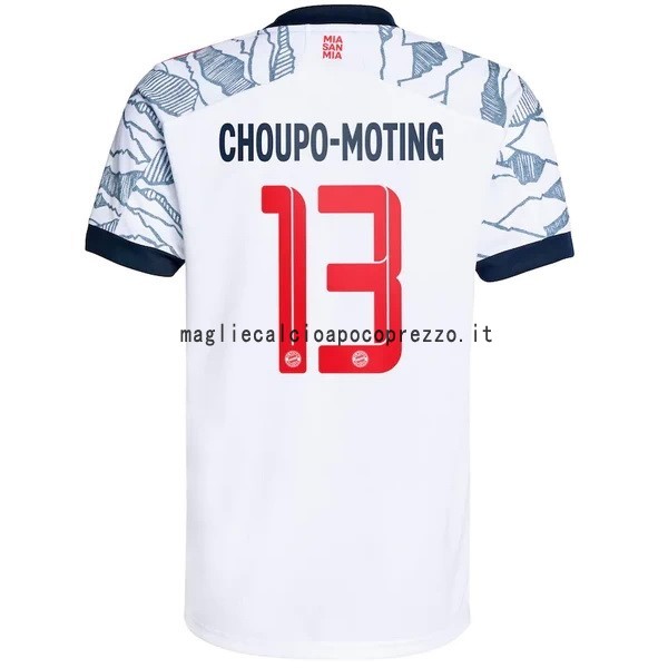 NO.13 Choupo Moting Terza Maglia Bayern München 2021 2022 Bianco
