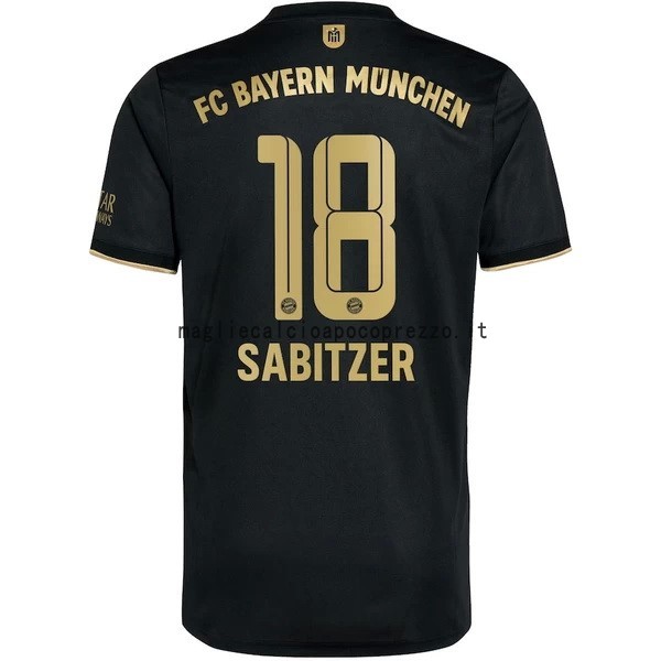 NO.18 Sabitzer Seconda Maglia Bayern München 2021 2022 Nero