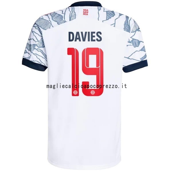 NO.19 Davies Terza Maglia Bayern München 2021 2022 Bianco