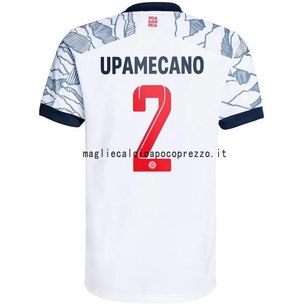 NO.2 Upamecano Terza Maglia Bayern München 2021 2022 Bianco