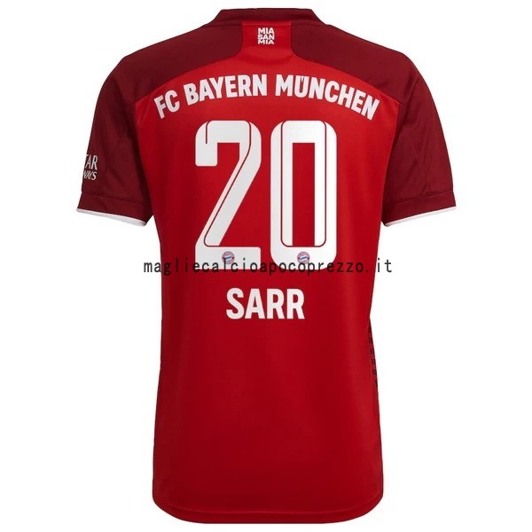 NO.20 Sarr Prima Maglia Bayern München 2021 2022 Rosso