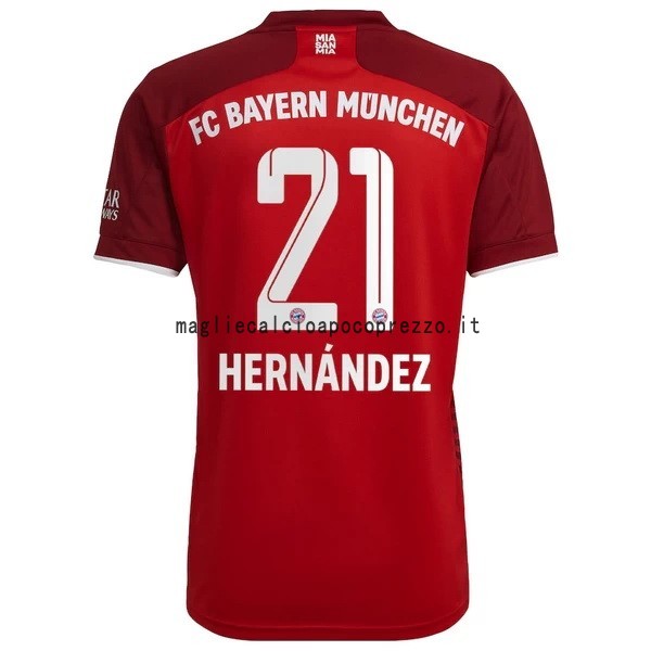 NO.21 Hernández Prima Maglia Bayern München 2021 2022 Rosso