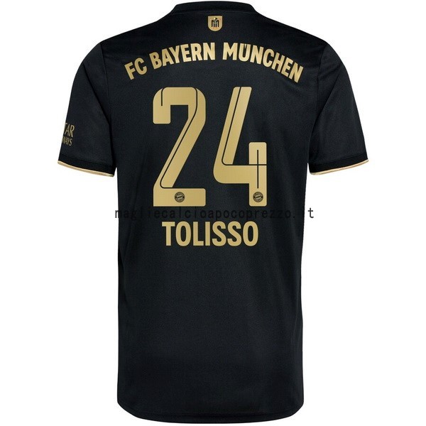 NO.24 Tolisso Seconda Maglia Bayern München 2021 2022 Nero