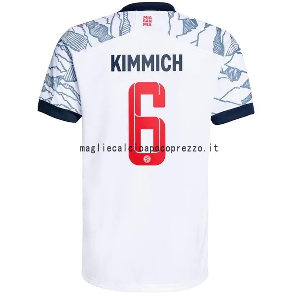 NO.6 Kimmich Terza Maglia Bayern München 2021 2022 Bianco