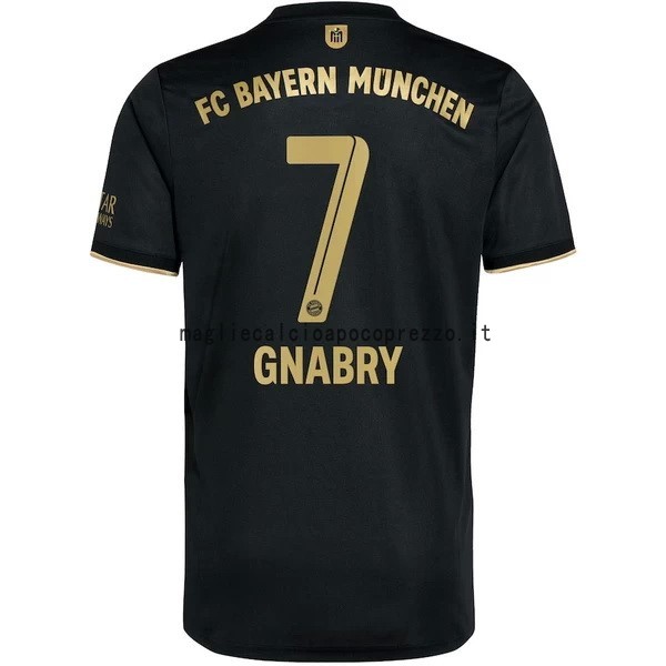 NO.7 Gnabry Seconda Maglia Bayern München 2021 2022 Nero