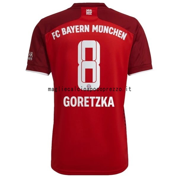 NO.8 Goretzka Prima Maglia Bayern München 2021 2022 Rosso