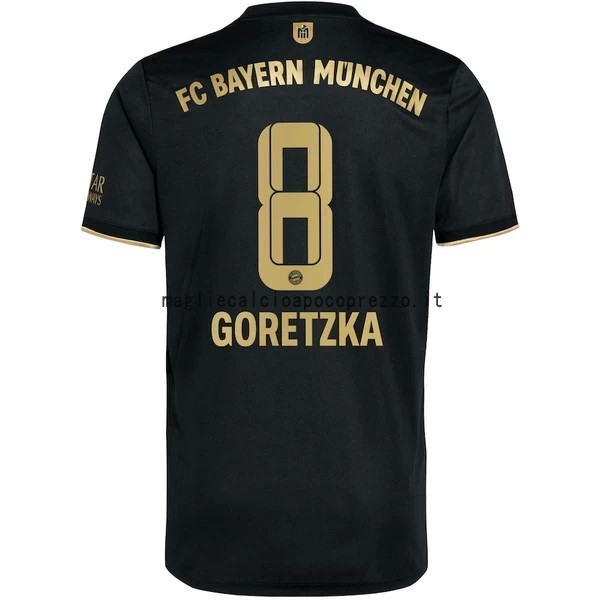 NO.8 Goretzka Seconda Maglia Bayern München 2021 2022 Nero