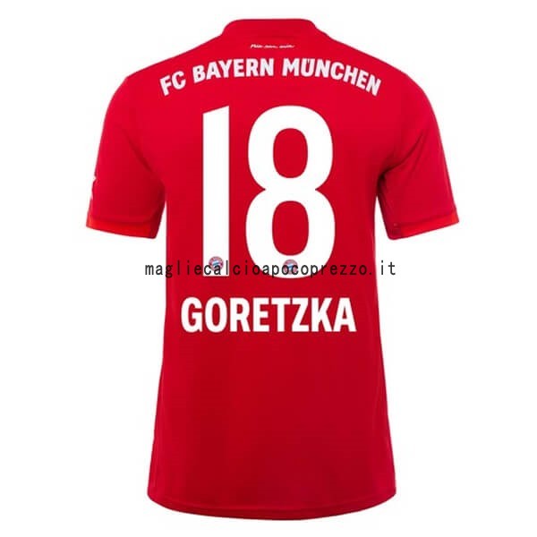 NO.18 Goretzka Prima Maglia Bayern München 2019 2020 Rosso