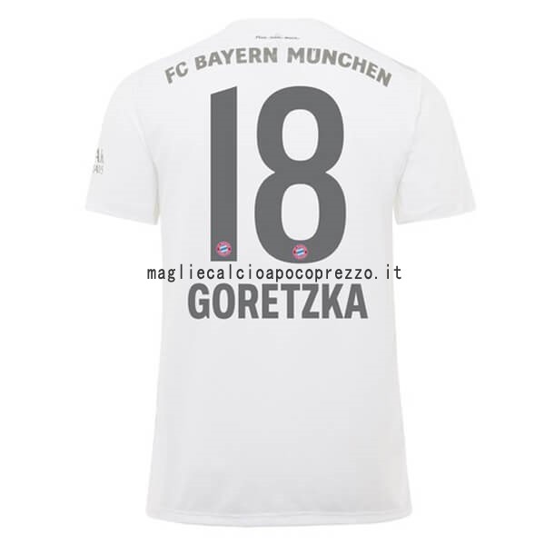 NO.18 Goretzka Seconda Maglia Bayern München 2019 2020 Bianco
