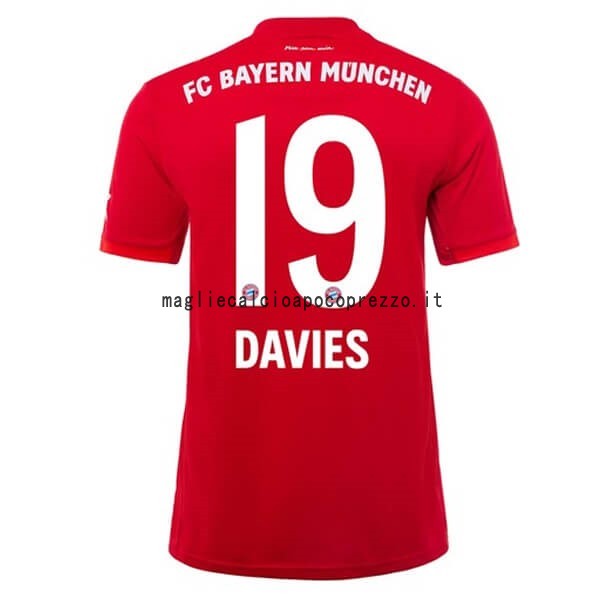 NO.19 Davies Prima Maglia Bayern München 2019 2020 Rosso