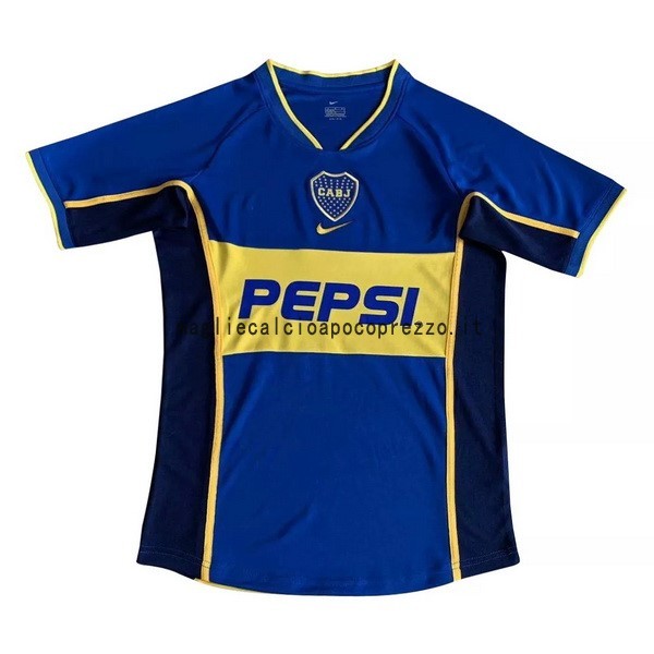Prima Maglia Boca Juniors Rétro 2002 Blu