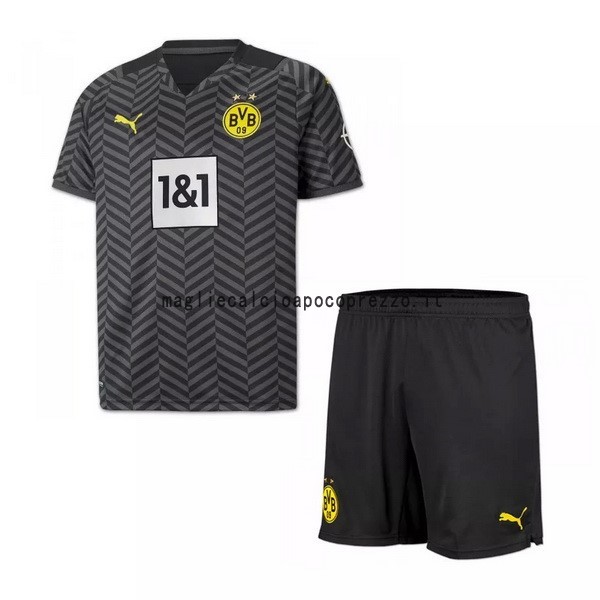 Seconda Set Completo Bambino Borussia Dortmund 2021 2022 Nero