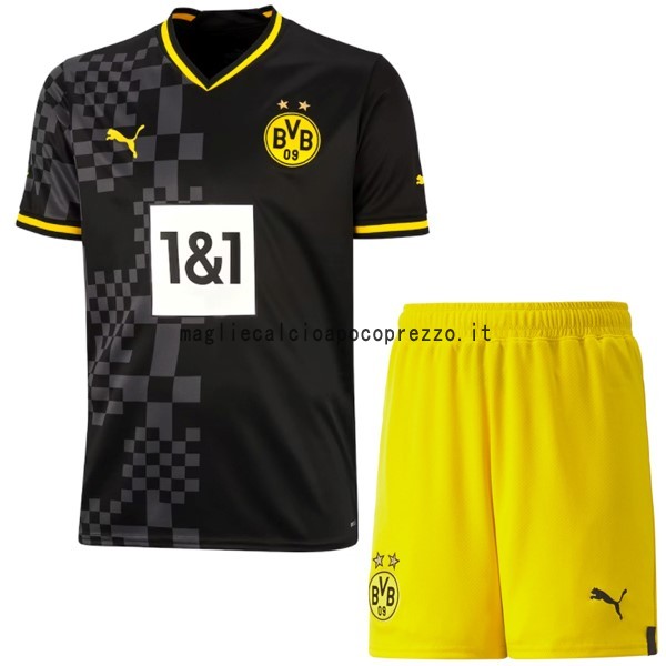 Seconda Conjunto De Bambino Borussia Dortmund 2022 2023 Nero