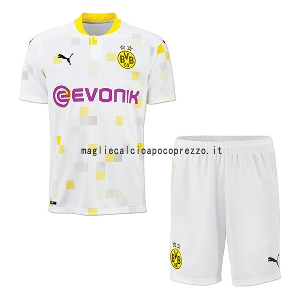 Terza Conjunto De Bambino Borussia Dortmund 2020 2021 Bianco