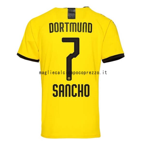 NO.7 Sancho Prima Maglia Borussia Dortmund 2019 2020 Giallo