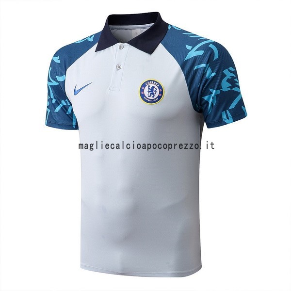 Polo Chelsea 2022 2023 Bianco Blu