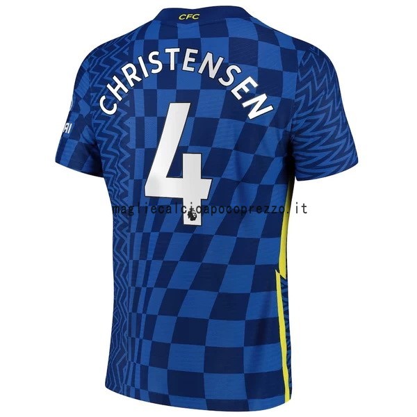 NO.4 Christensen Prima Maglia Chelsea 2021 2022 Blu