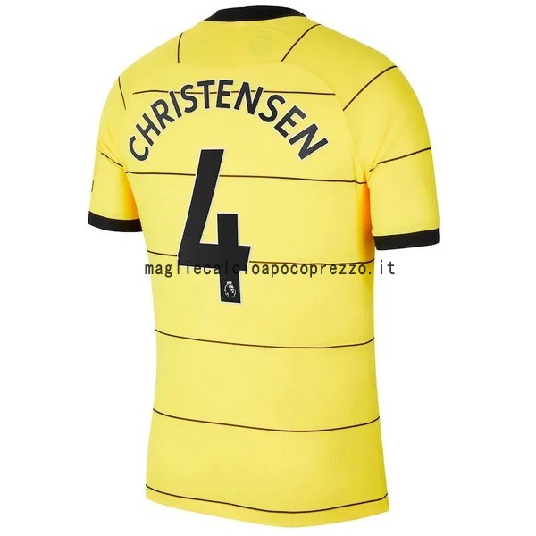 NO.4 Christensen Seconda Maglia Chelsea 2021 2022 Giallo