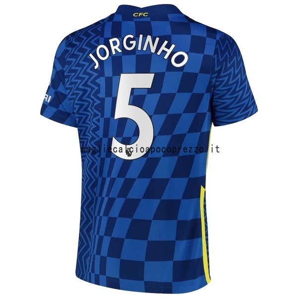 NO.5 Jorginho Prima Maglia Chelsea 2021 2022 Blu