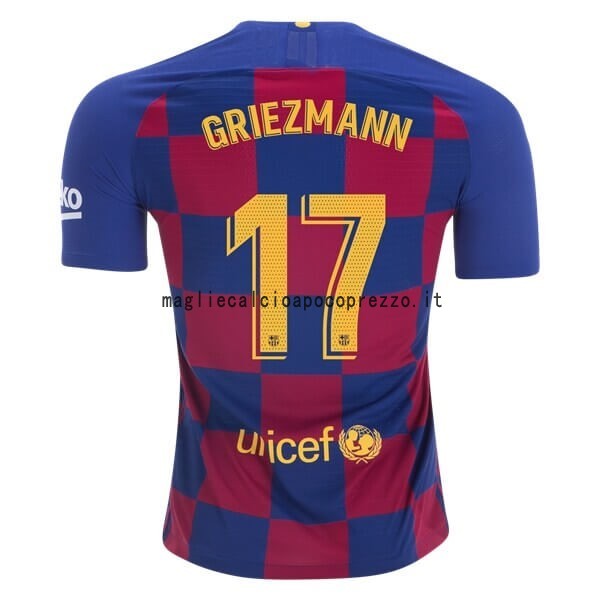 NO.17 Griezmann Prima Maglia Barcellona 2019 2020 Blu Rosso