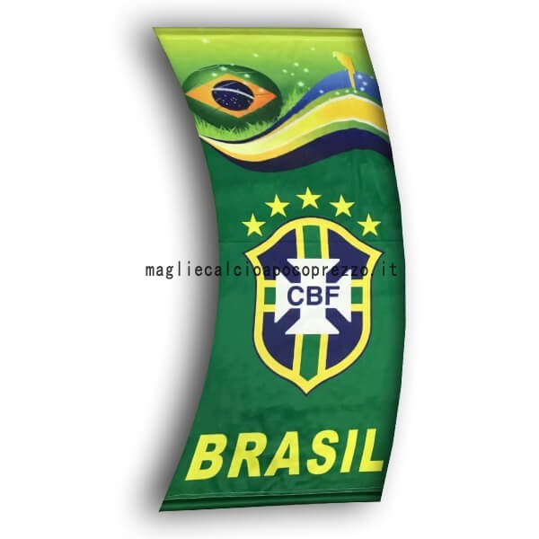 Calcio Bandiera de Brasile Verde
