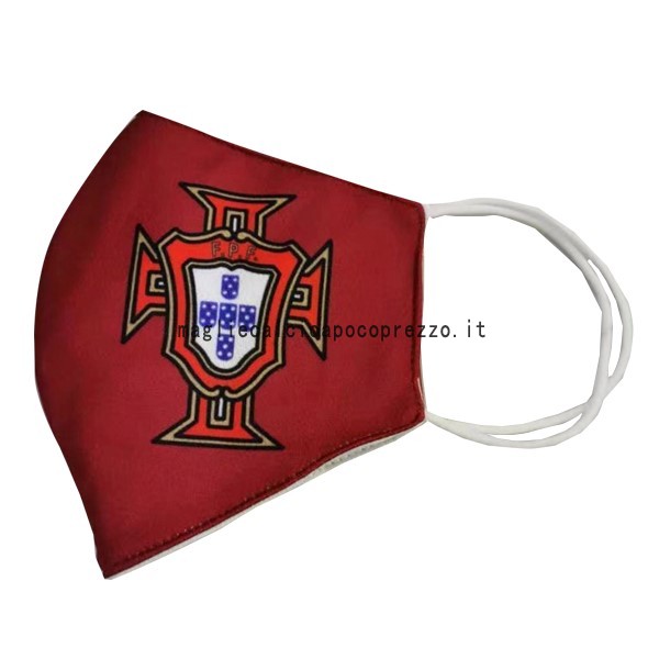 Maschera Calcio Portogallo asciugamano Rosso