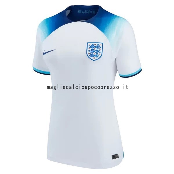 Prima Maglia Donna Inghilterra 2022 Bianco Blu