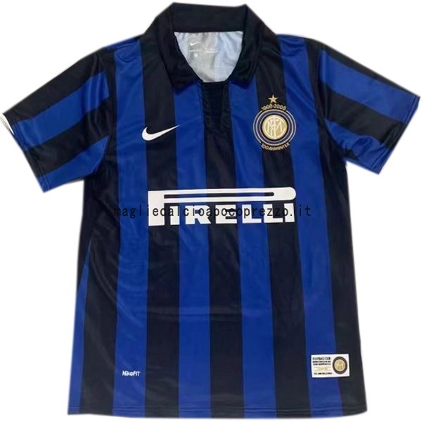 Prima Maglia Inter Milán Retro 2007 2008 Blu