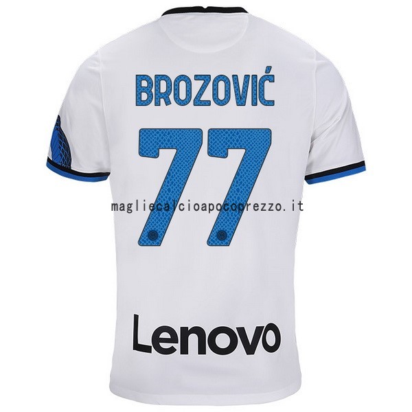 NO.77 Brozovic Seconda Maglia Inter Milán 2021 2022 Bianco