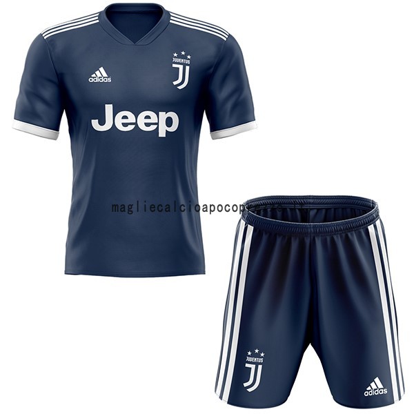 Terza Conjunto De Bambino Juventus 2020 2021 Blu