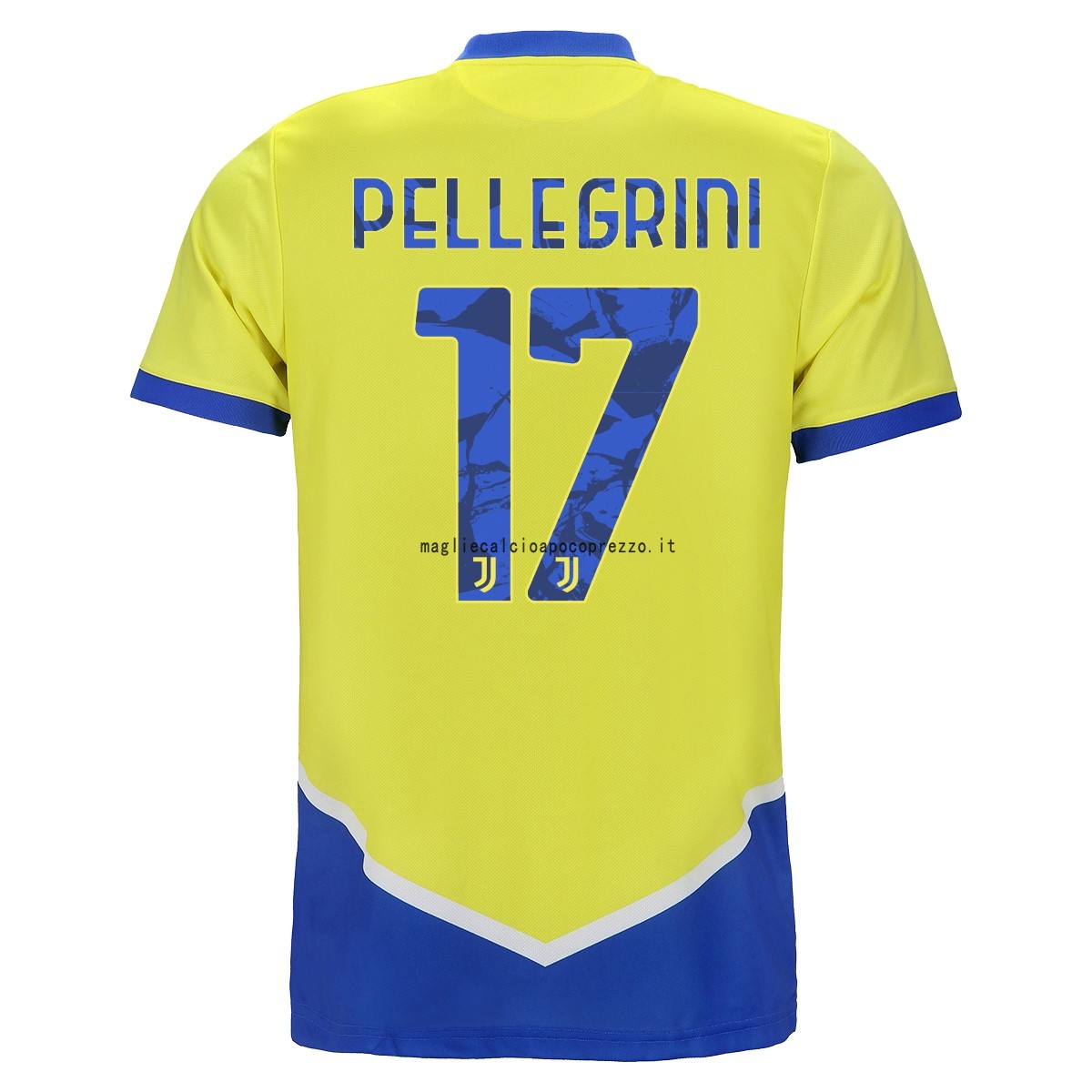 NO.17 Pellegrini Terza Maglia Juventus 2021 2022 Giallo