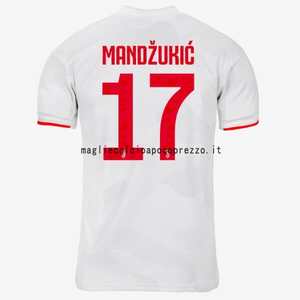 NO.17 Mandzukic Seconda Maglia Juventus 2019 2020 Grigio Bianco