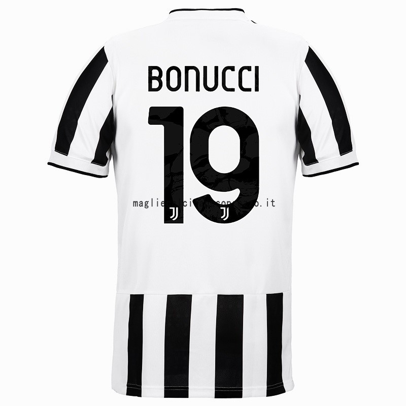 NO.19 Bonucci Prima Maglia Juventus 2021 2022 Bianco Nero