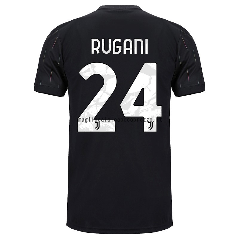 NO.24 Rugani Seconda Maglia Juventus 2021 2022 Nero