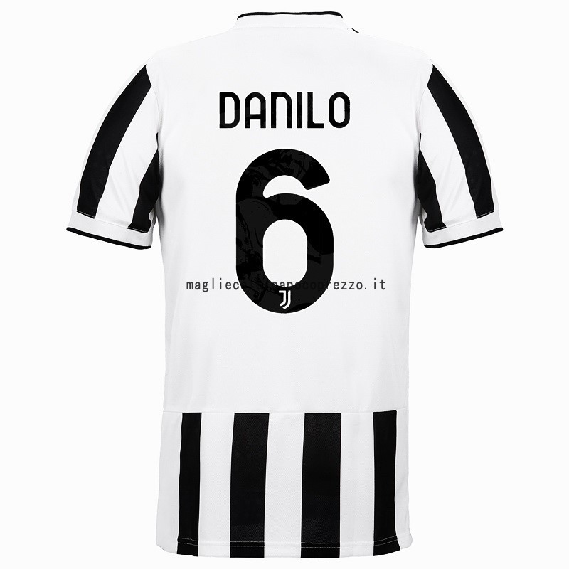 NO.6 Danilo Prima Maglia Juventus 2021 2022 Bianco Nero