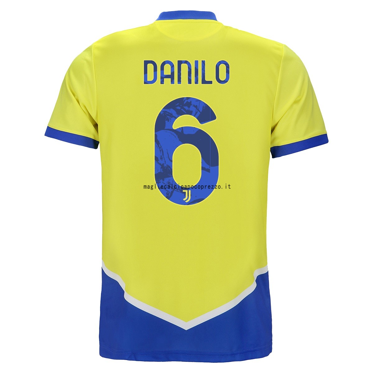 NO.6 Danilo Terza Maglia Juventus 2021 2022 Giallo