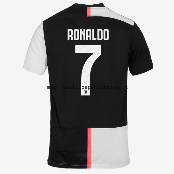 NO.7 Ronaldo Prima Maglia Juventus 2019 2020 Bianco Nero